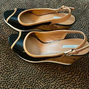 Geox Respira(Italian) wedge shoes with cork heel